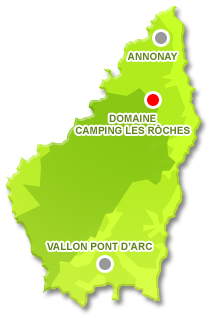 Carte de l'Ardèche