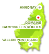 Carte de l'Ardèche