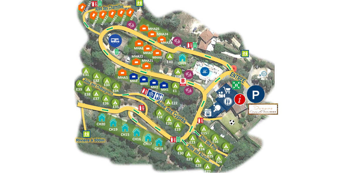 Plan du camping